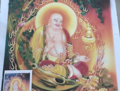 Tranh Đá Quý Truyền Thần - Linh Phật TG0150